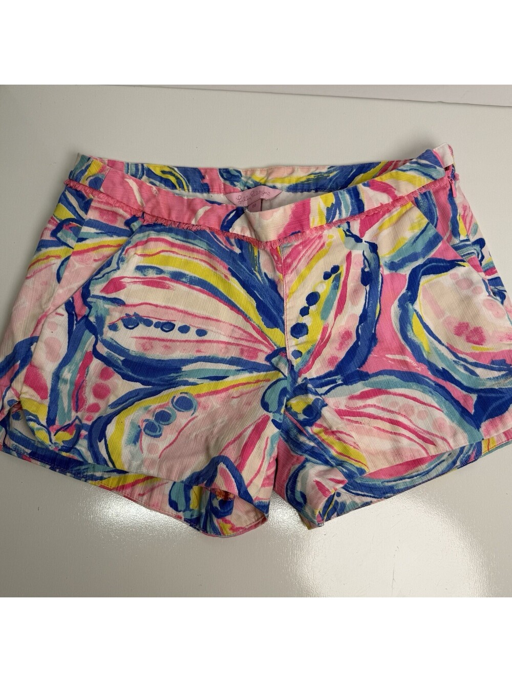 Lilly Pulitzer Women’s Sz 00 Pink Adie Swept By The Tide Shorts Beach Vacation - Picture 1 of 9